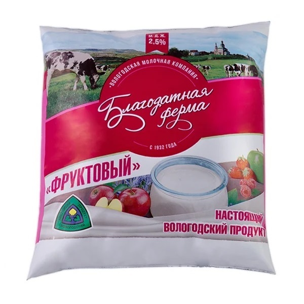 

Кефир Бзмж фруктовый 2,5% финпак 450г чмк