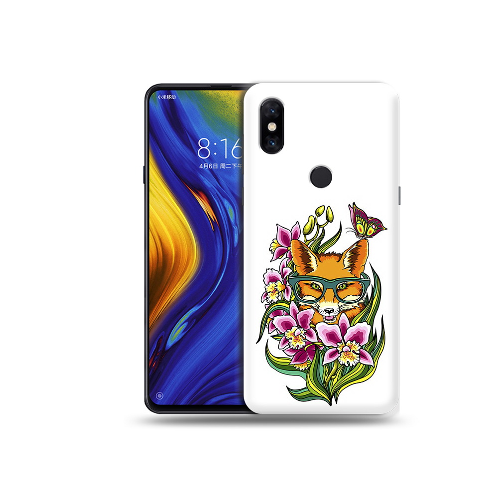 

Чехол MyPads Tocco для Xiaomi Mi Mix 3 Лиса в цветах (PT119757.326.108), Прозрачный, Tocco
