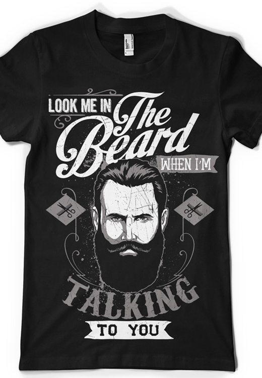 

Футболка унисекс NoBrand CM Look me in beard черная XXXXL, Черный, CM Look me in beard