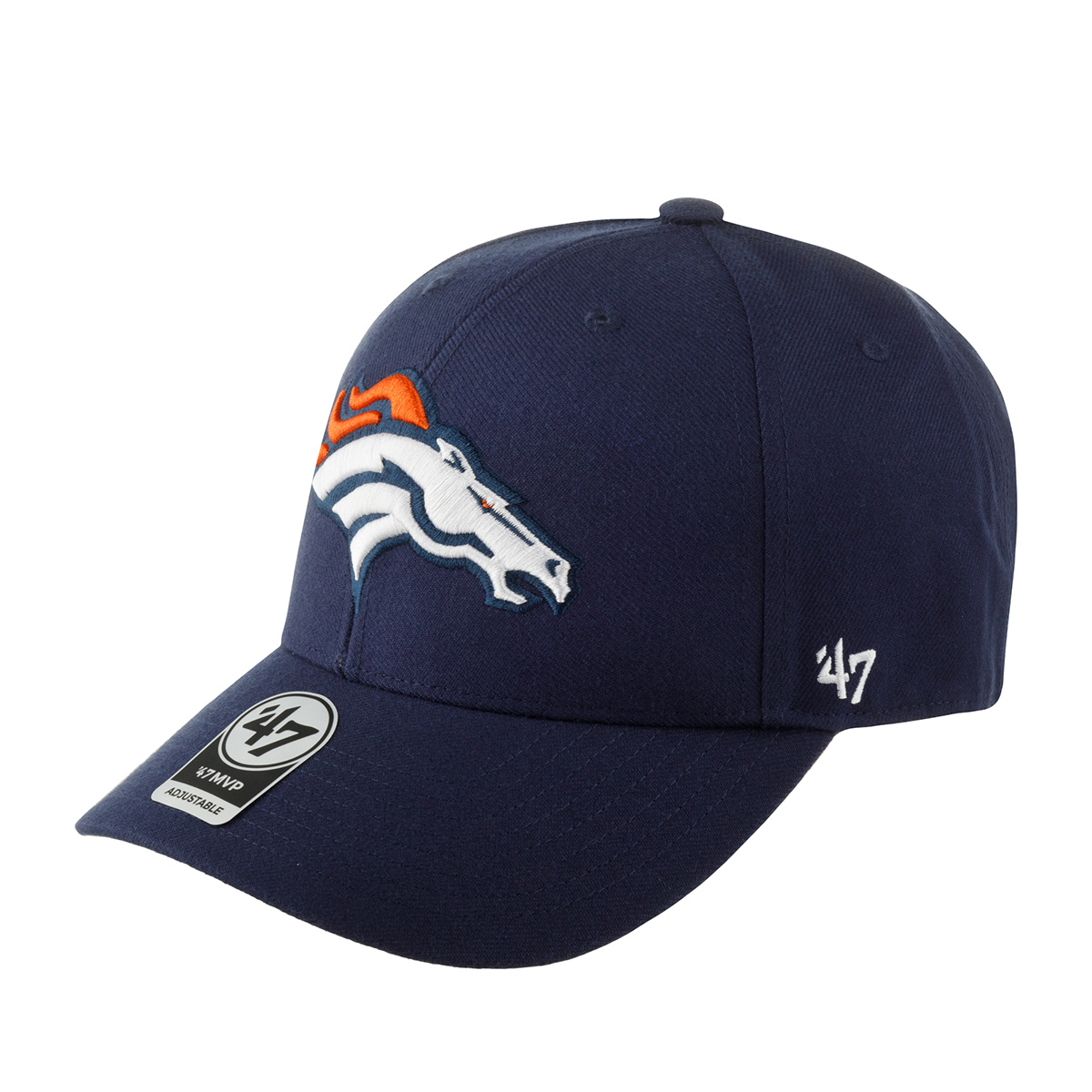 Бейсболка унисекс 47 BRAND F-MVP10WBV-LN Denver Broncos NFL синяя, one size