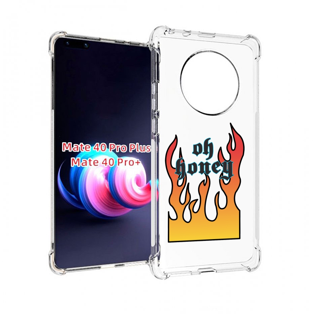 

Чехол MyPads красивое-пламя для Huawei Mate 40 Pro+ Plus, Прозрачный, Tocco