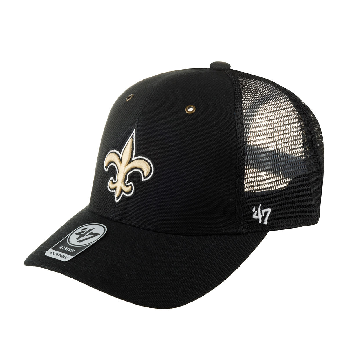 Бейсболка унисекс 47 BRAND Carhartt collab New Orleans Saints NFL черная/бежевая, one size