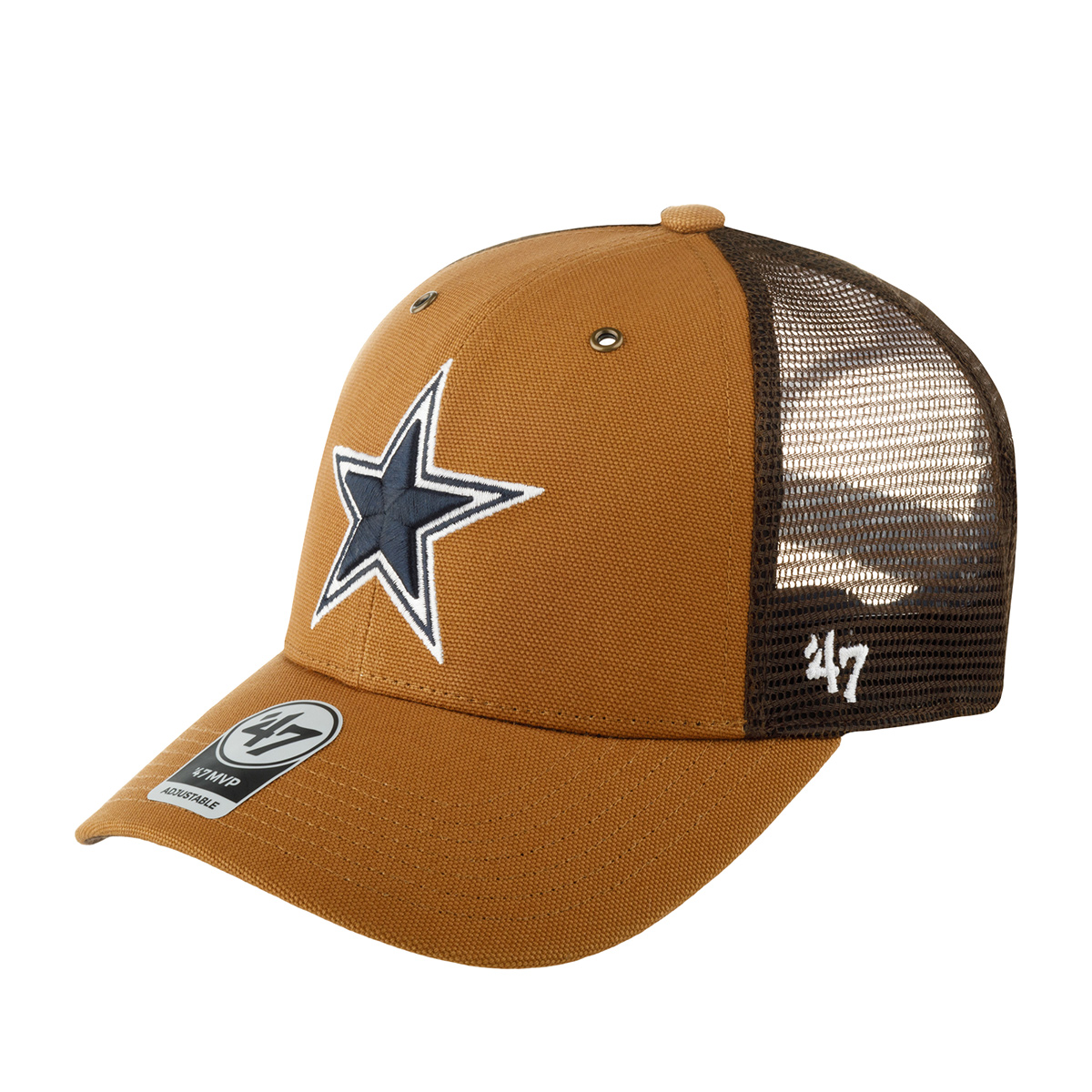 

Бейсболка унисекс 47 BRAND Carhartt collab Dallas Cowboys NFL светло-коричневая, Коричневый, Carhartt collab Dallas Cowboys NFL