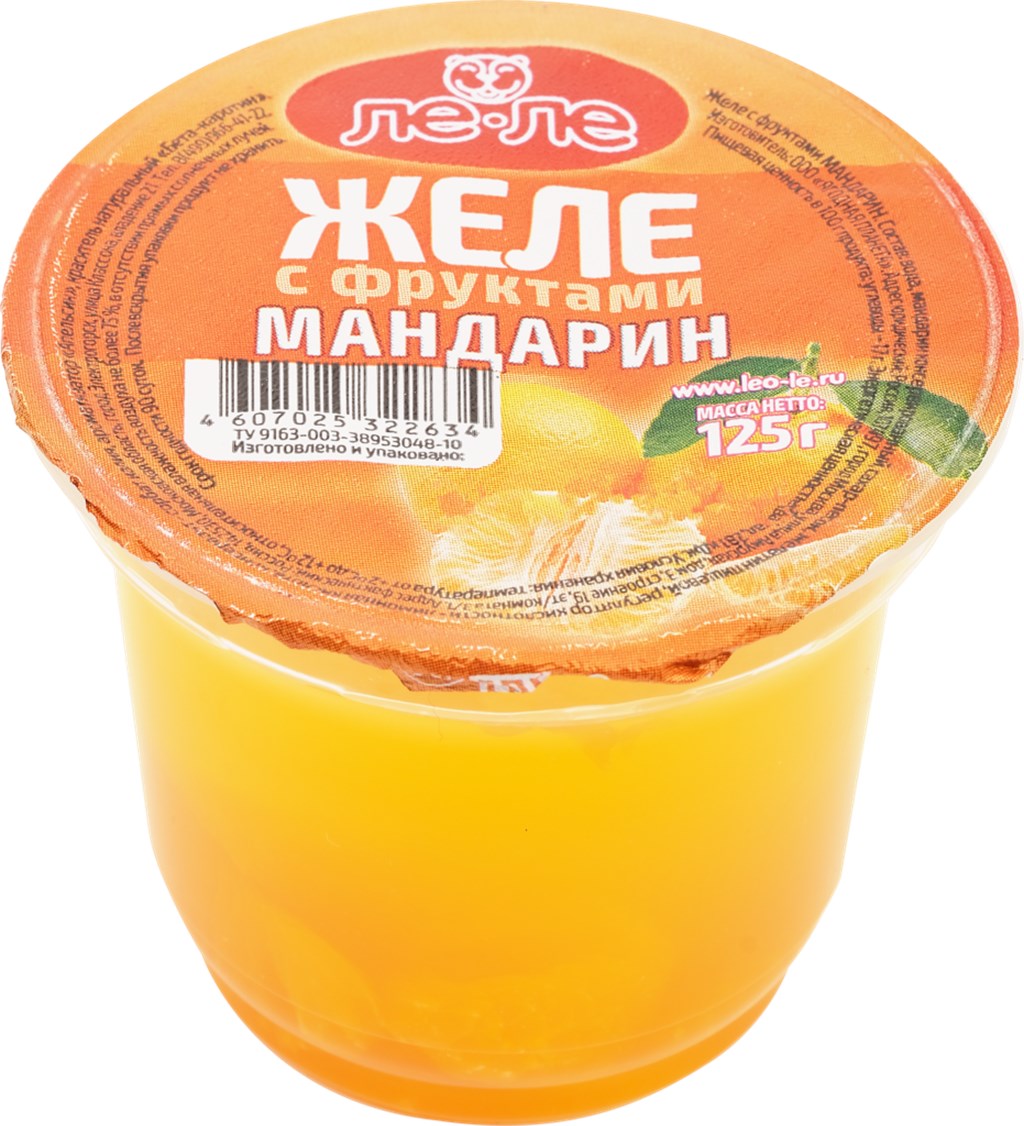 

Желе Countree фруктовое с мандарином 125 г
