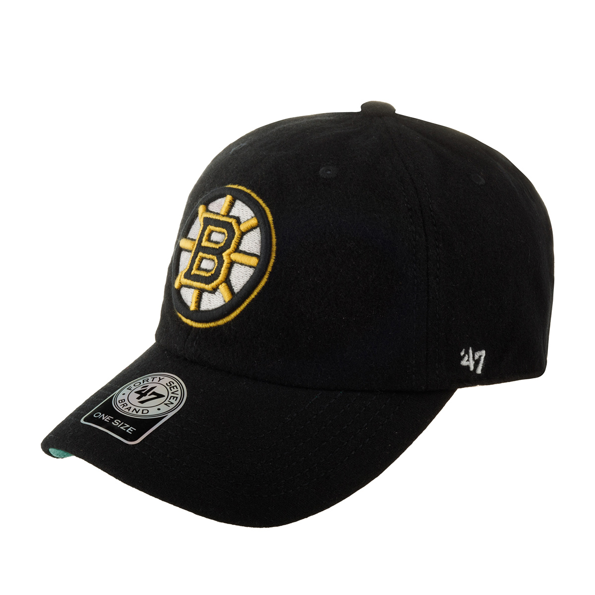 Бейсболка унисекс 47 BRAND H-BRKSB01WMS Boston Bruins NHL черная, one size