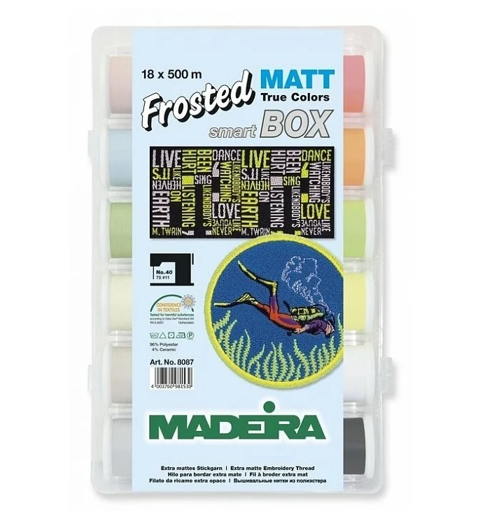 

Набор ниток Madeira Frosted Matt №40 (18 x 500 м)