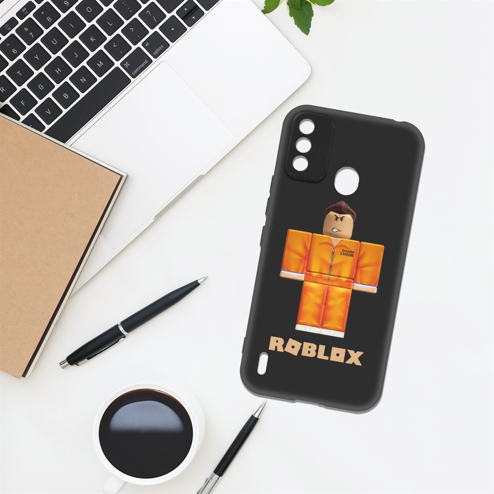 

Чехол-накладка Krutoff Soft Case Roblox-Заключенный для ITEL A48 черный