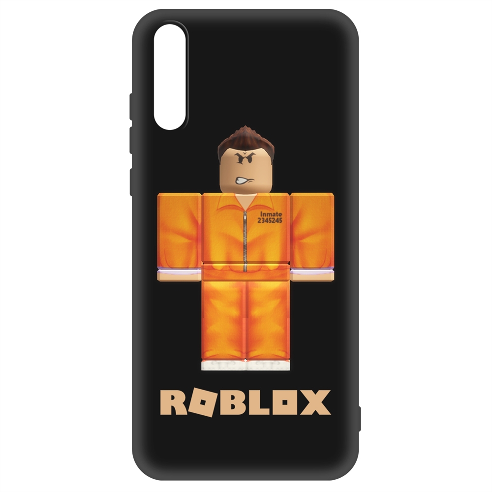 фото Чехол-накладка krutoff soft case roblox-заключенный для huawei y8p/ honor 30i черный