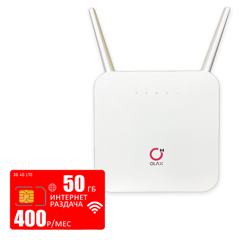 

Wi-Fi роутер Olax Ax6pro (komplekt-olaxAX6-mtc-50gb-pro-sb), Ax6pro