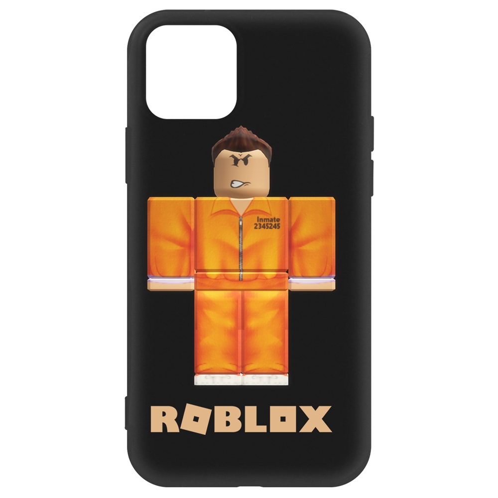 

Чехол-накладка Krutoff Soft Case Roblox-Заключенный для iPhone 12/12 Pro черный