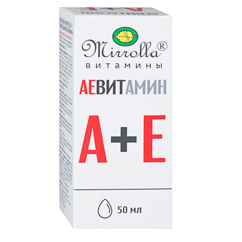 

Витамины Mirrolla Аевитамин A + E масло 50 мл