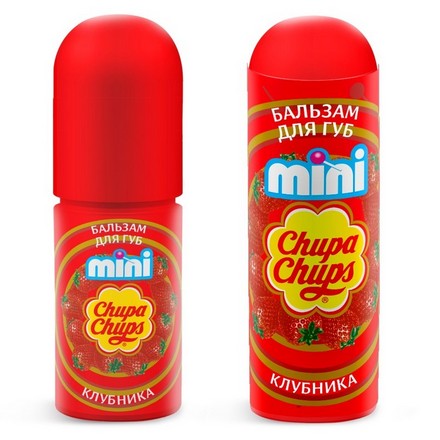 фото Бальзам для губ chupa chups mini клубника