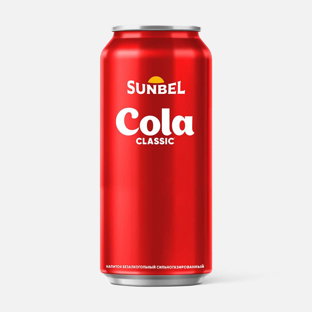 Напиток Sunbel Cola classic безалкогольный, сильногазированный, 450 мл