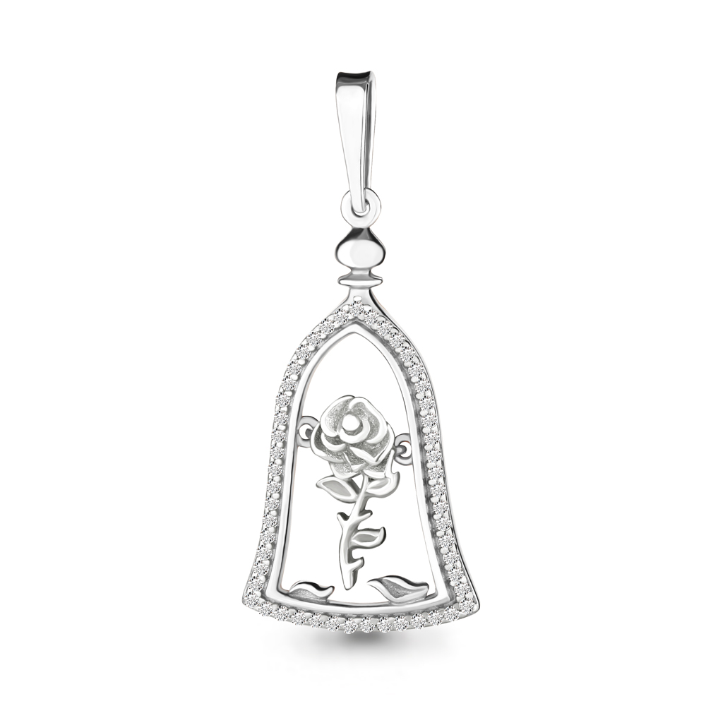 

Подвеска из серебра с фианитом Aquamarine 23477А_925_р, 23477А_925_р