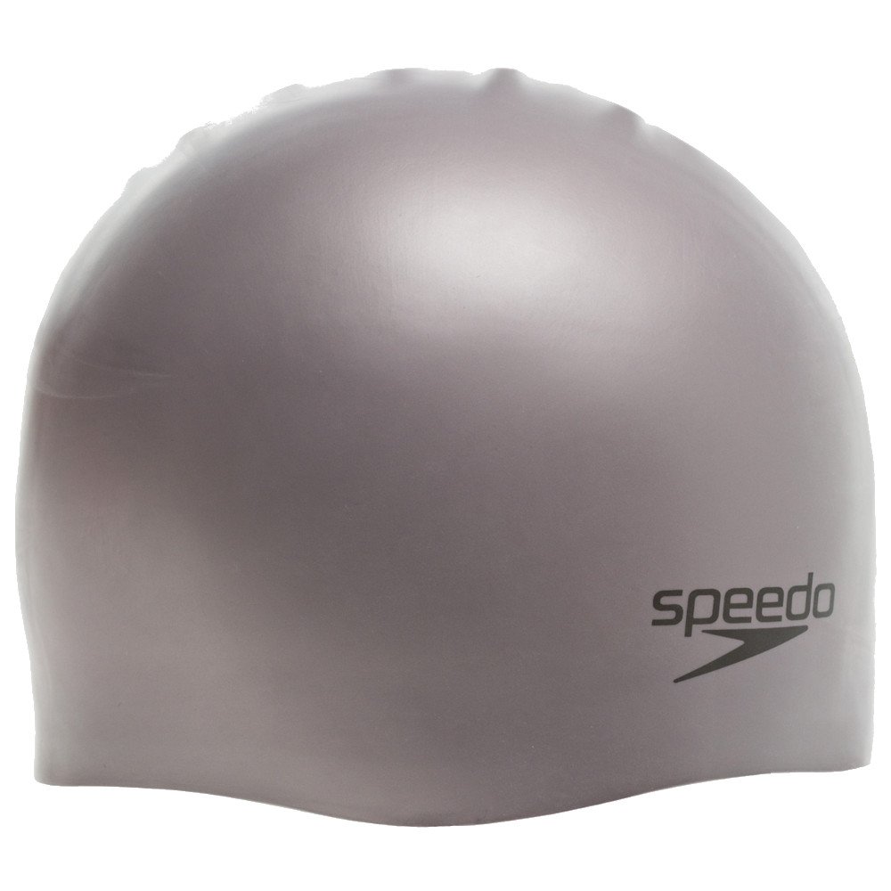 

Шапочка для плавания SPEEDO Plain Moulded Silicone Cap 8-70984 (серый), Plain Moulded Silicone Cap
