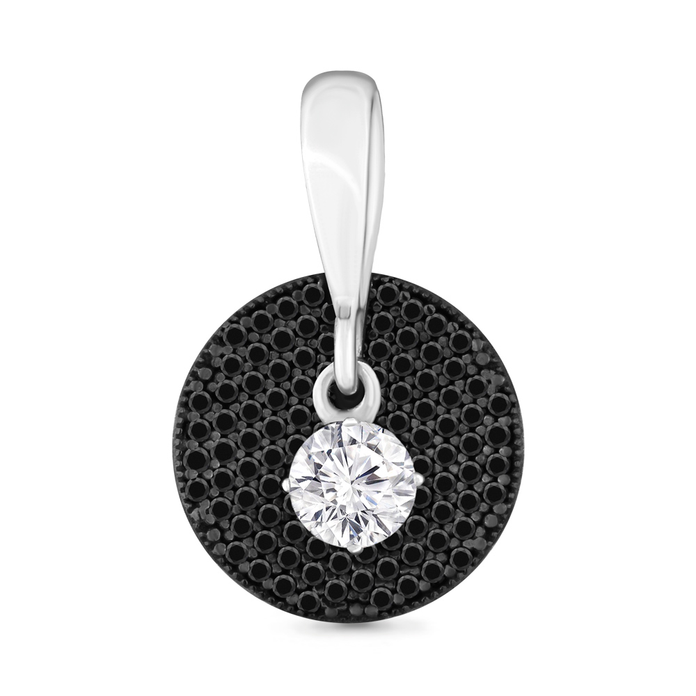 

Подвеска из серебра с фианитом Aquamarine 23476Ч_925_р, 23476Ч_925_р