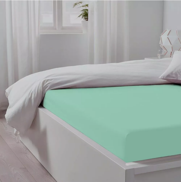 

Простынь на резинке 90x200x20 "Ментол", трикотаж
