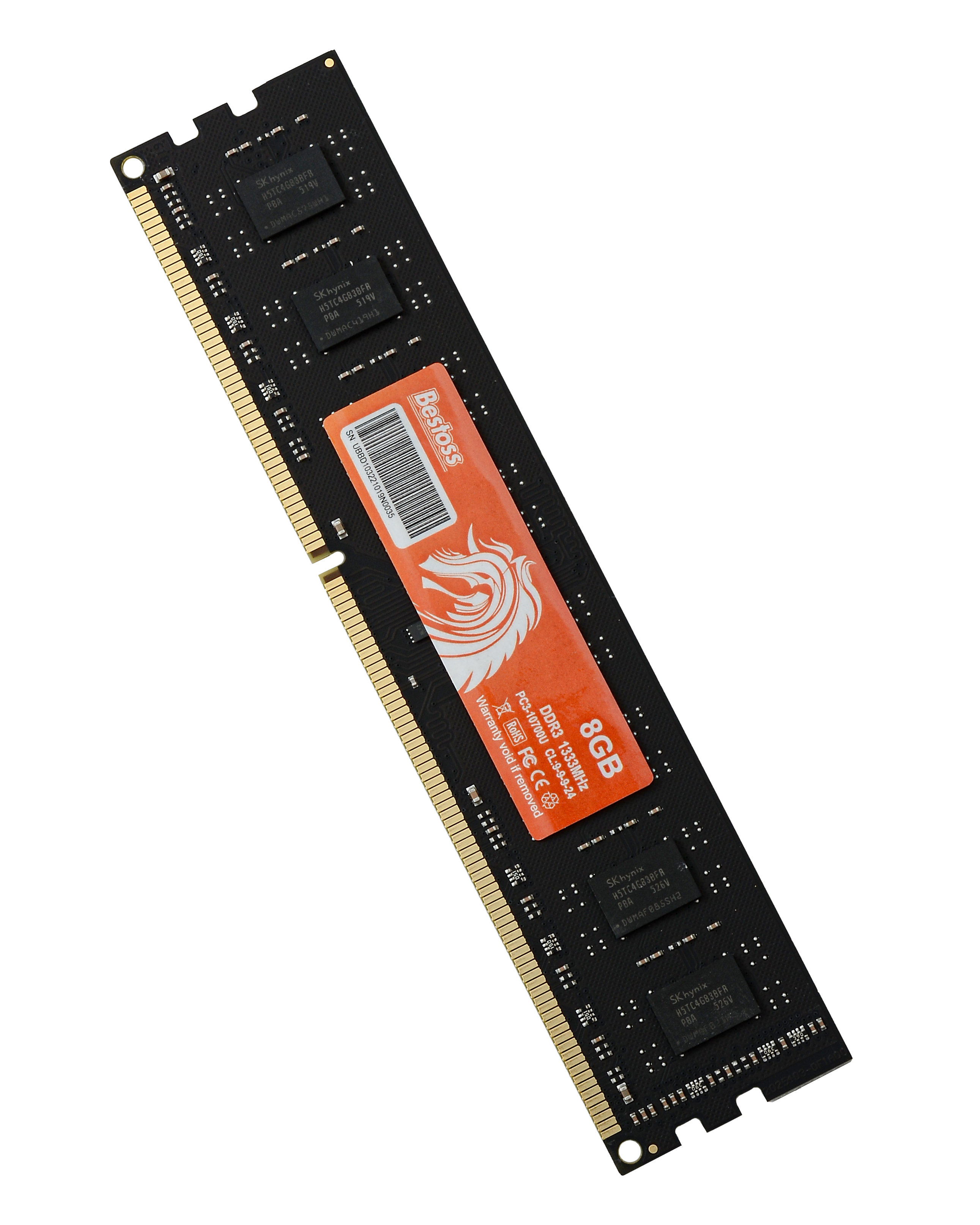 Оперативная память Bestoss DDR3 DIMM 1333MHz (DDR3DIMM1333MHz_8GB), DDR3 1x8Gb, 1333MHz