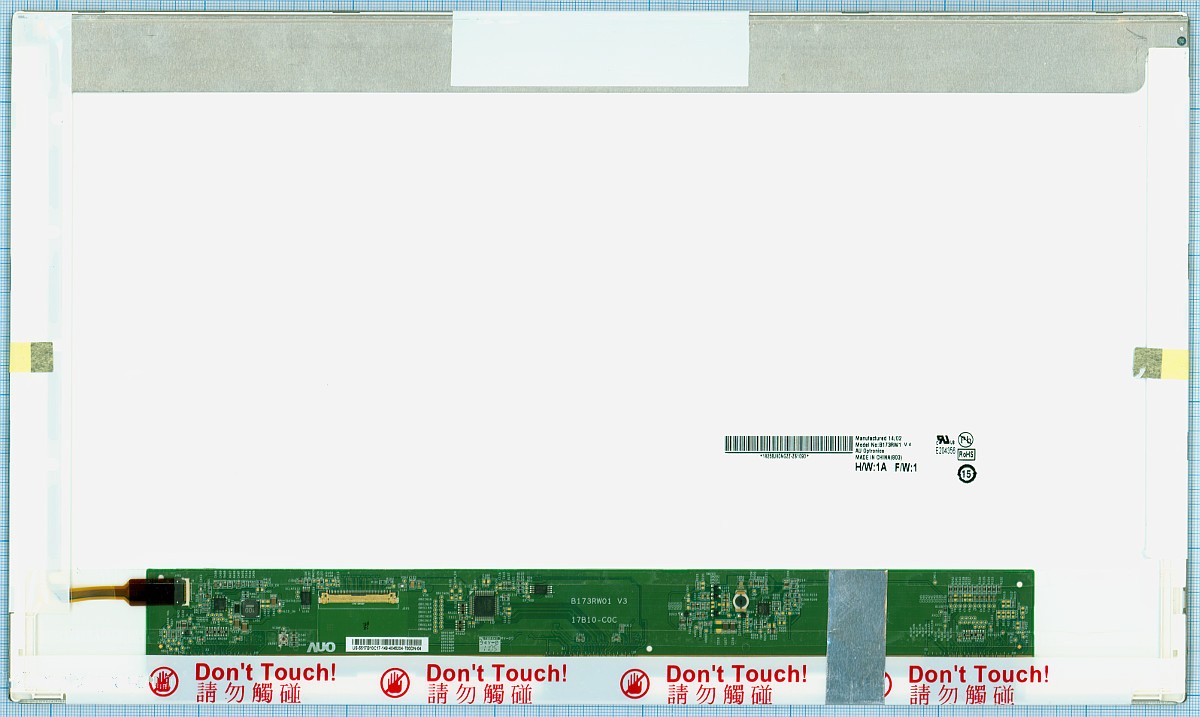 

Матрица OEM для ноутбука B173RW01 v.4 глянец (100115715V), совместимая с p/n: B173RW01 v.4 глянец