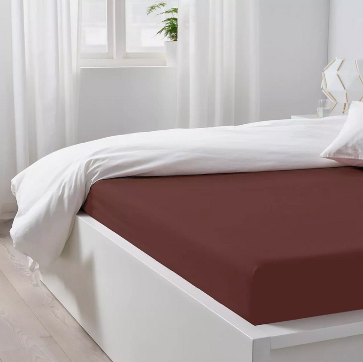 фото Простынь на резинке 80*200*20 "шоколад", трикотаж постель-виктория