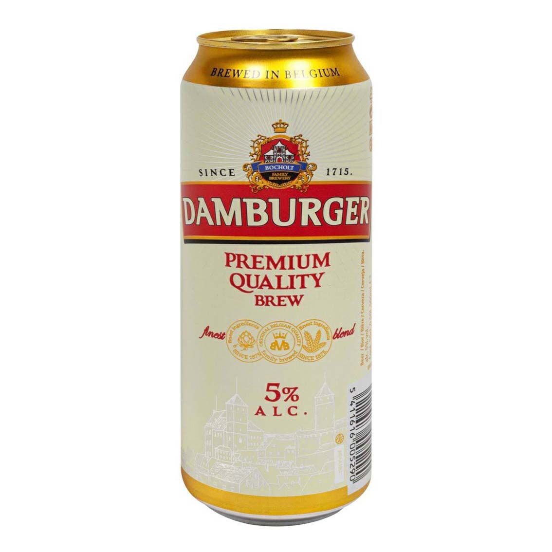 

Пиво Damburger Premium светлое фильтрованное пастеризованное 5% 0,5 л