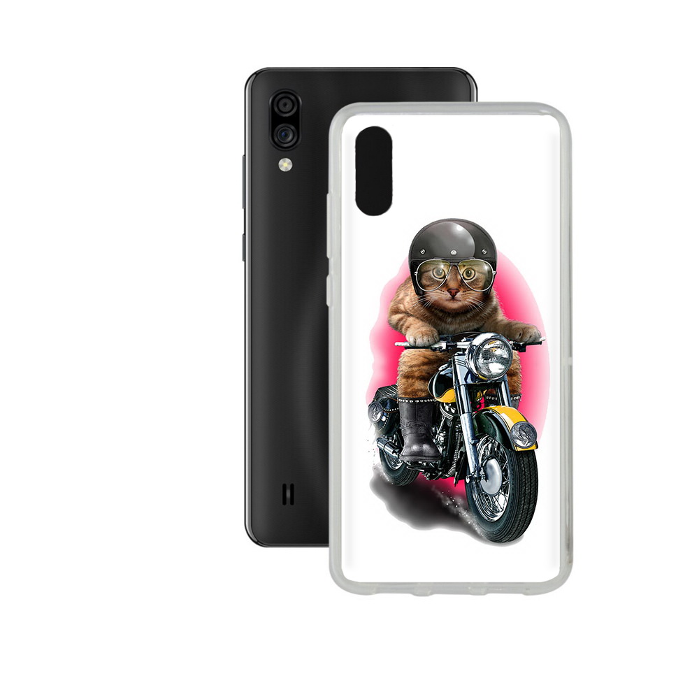 

Чехол MyPads Tocco для ZTE Blade A5 (2020) мото-кот (PT226944.454.485), Прозрачный, Tocco