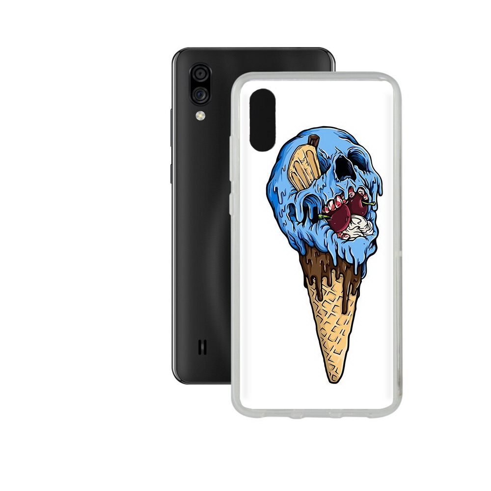 

Чехол MyPads Tocco для ZTE Blade A5 (2020) мороженное череп (PT226944.454.484), Прозрачный, Tocco