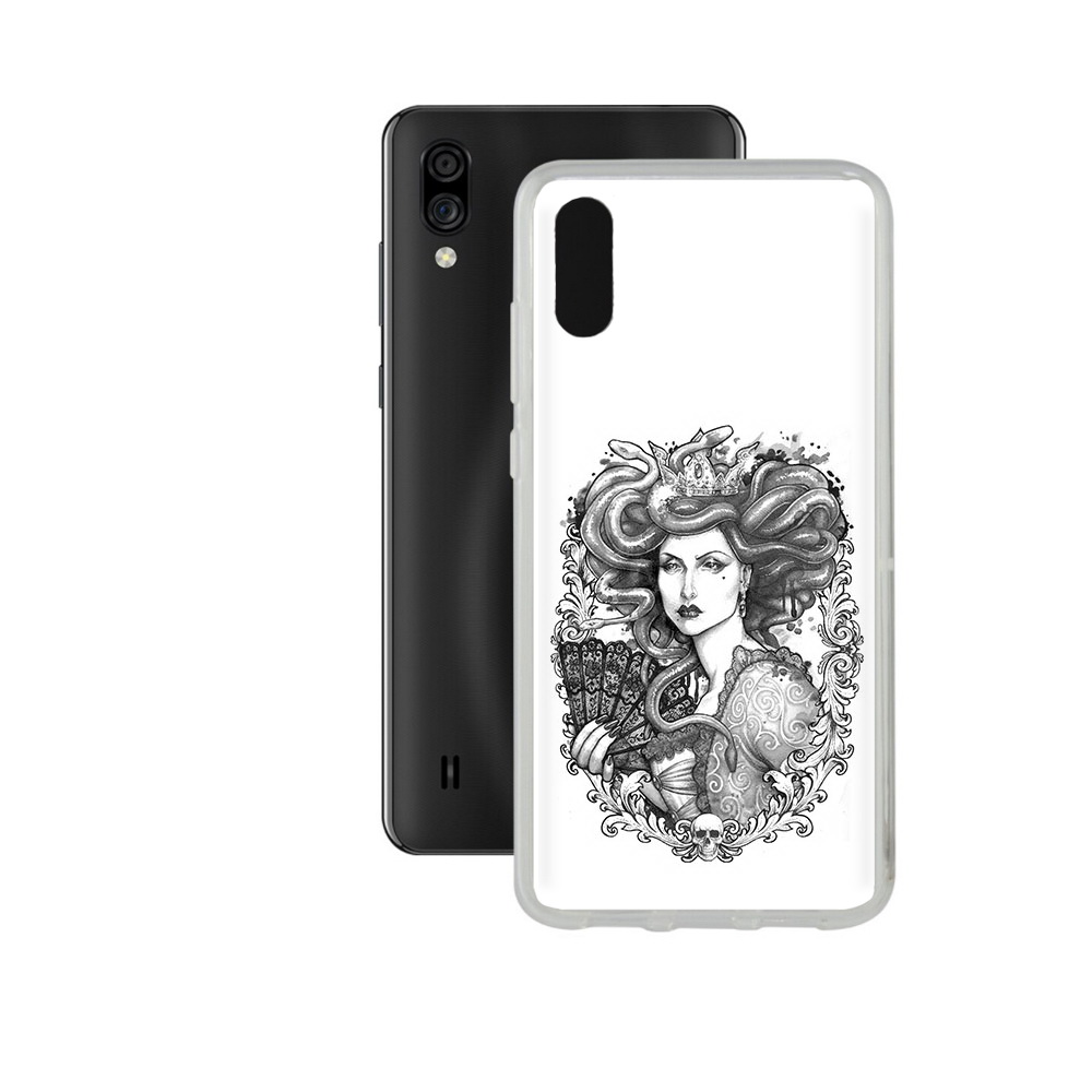 

Чехол MyPads Tocco для ZTE Blade A5 (2020) медуза черно белый (PT226944.454.472), Прозрачный, Tocco