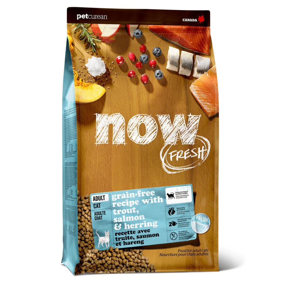 Сухой корм для кошек Now Fresh Grain Free с лососем, 7,26 кг