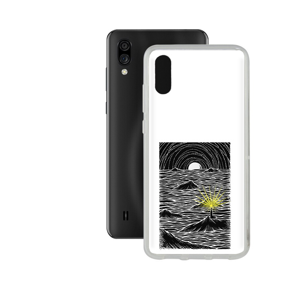 

Чехол MyPads Tocco для ZTE Blade A5 (2020) маяк в черно белом море (PT226944.454.460), Прозрачный, Tocco