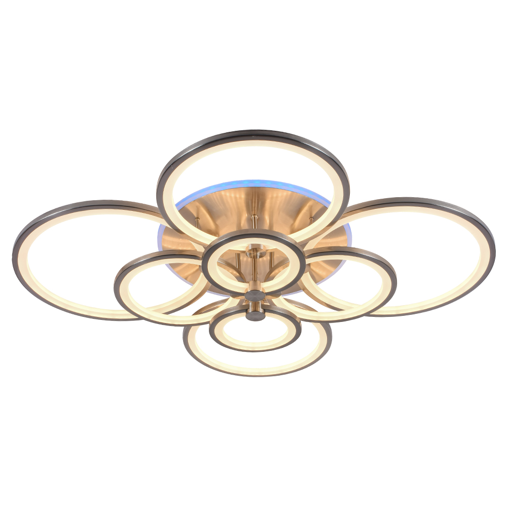 фото Светодиодная люстра profit light 8077/8 nkl 256w+11w rgb