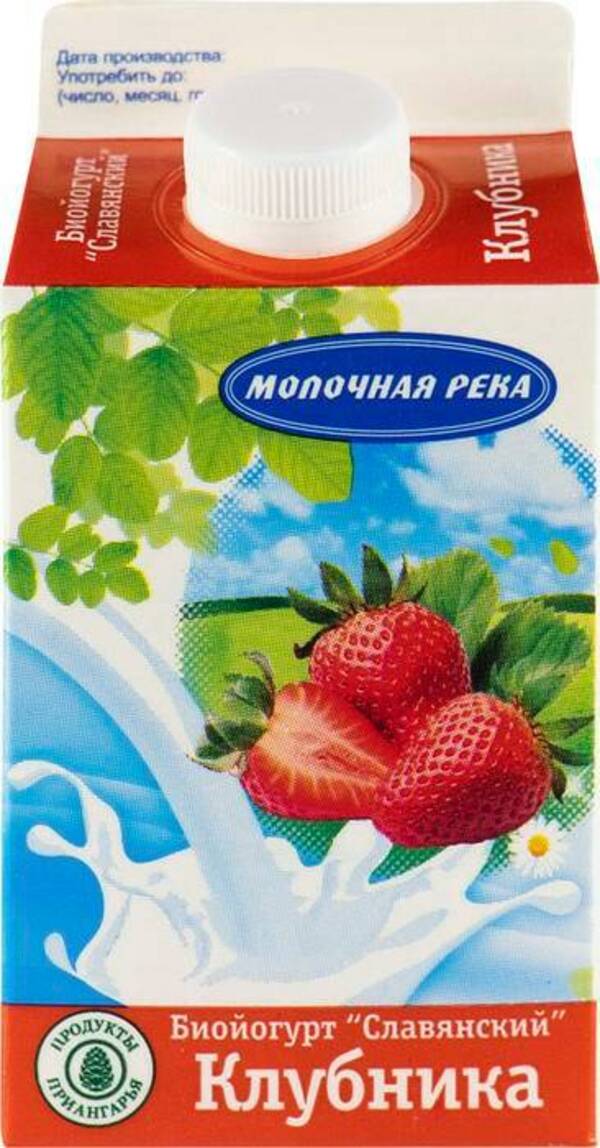 

Биойогурт питьевой Молочная река клубника 2,5% БЗМЖ 500 мл