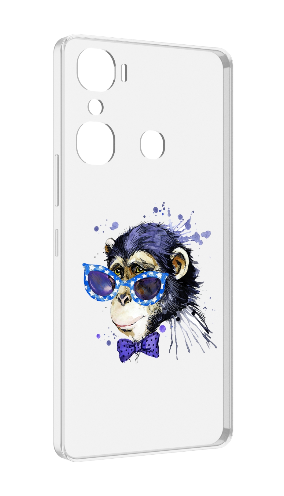 

Чехол MyPads акварельная обезьяна для Infinix Hot 12 Pro, Прозрачный, Tocco