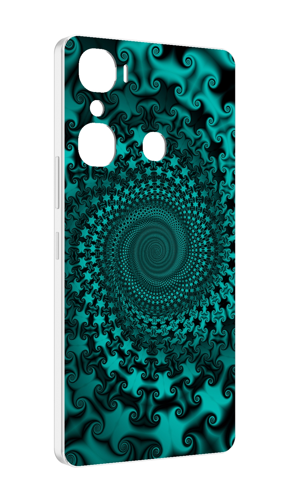 

Чехол MyPads зеленый-гипноз для Infinix Hot 12 Pro, Прозрачный, Tocco