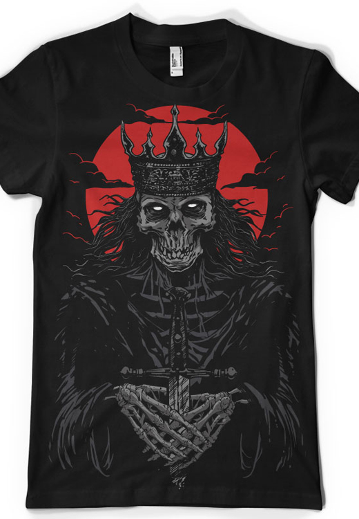 

Футболка унисекс NoBrand CM Dead King черная XL, Черный, CM Dead King