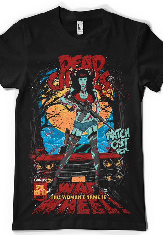 

Футболка унисекс NoBrand CM Dead chicks черная XXL, Черный, CM Dead chicks