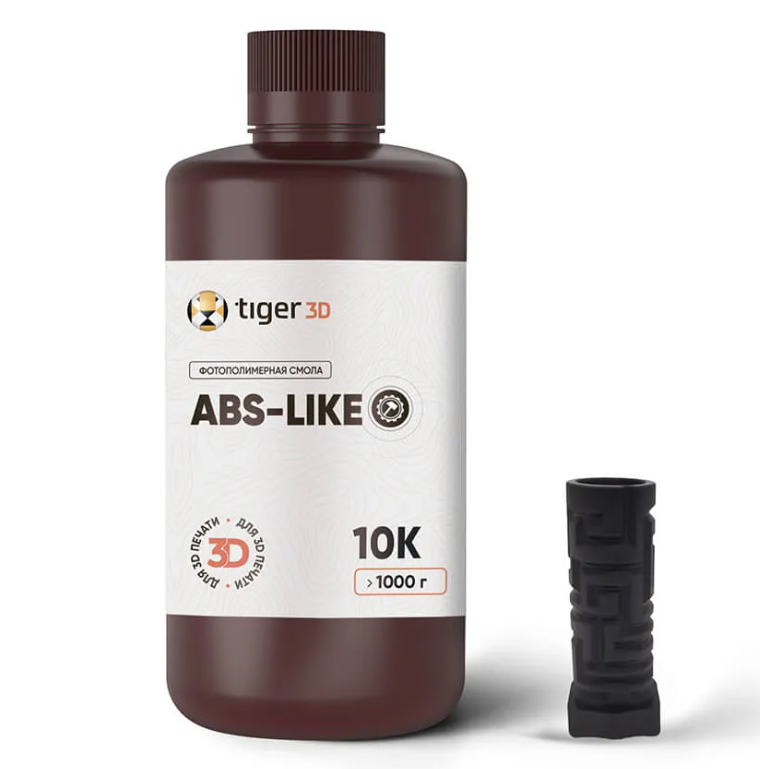 

Фотополимерный смола Tiger 3D ABS-Like Resin 10K черный 1 кг, ABS-Like Resin 10K