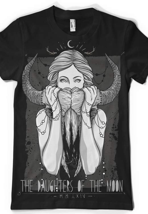 

Футболка унисекс NoBrand CM Daughters Of Moon черная XL, Черный, CM Daughters Of Moon