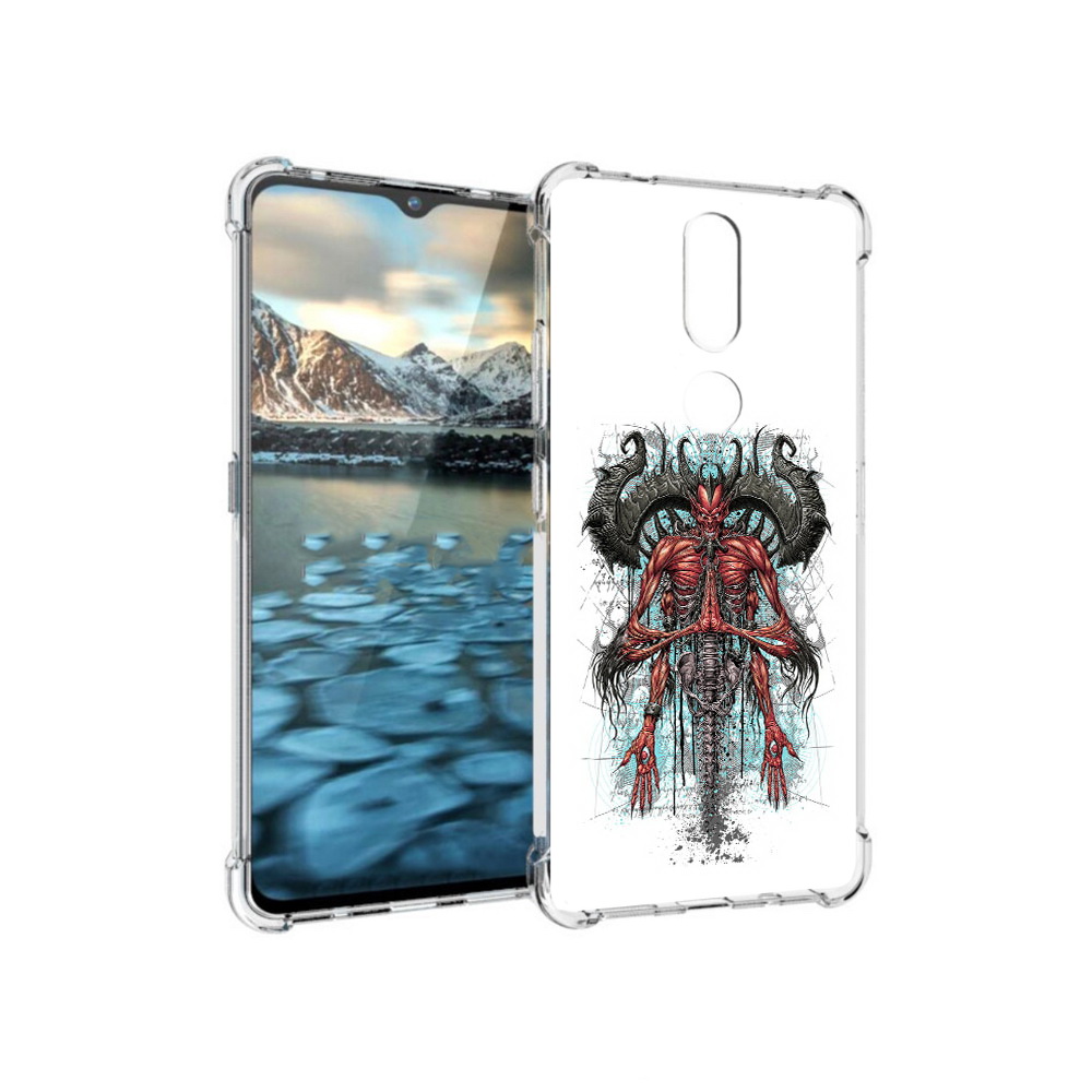 

Чехол MyPads Tocco для Nokia 2.4 дьявол (PT227049.107.340), Прозрачный, Tocco