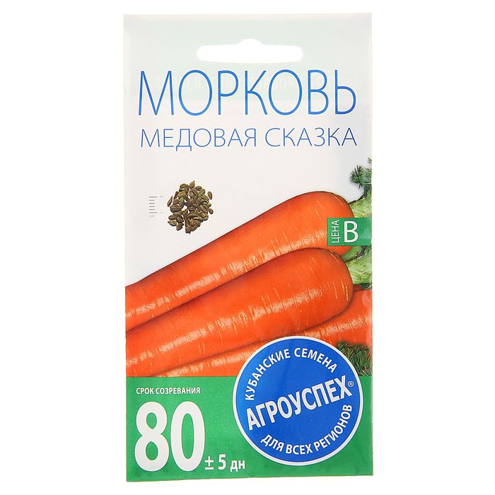

Семена морковь Агроуспех Медовая сказка Р00002045 1 уп.