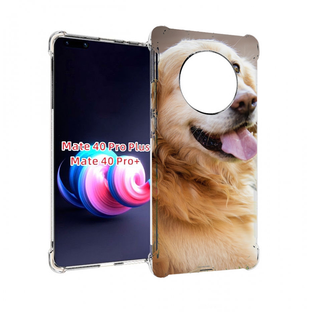 

Чехол MyPads золотистыи ретривер для Huawei Mate 40 Pro+ Plus, Прозрачный, Tocco
