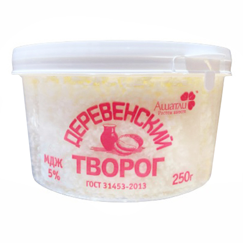 

Творог рассыпчатый Ашатли Деревенский 5% БЗМЖ 250 г