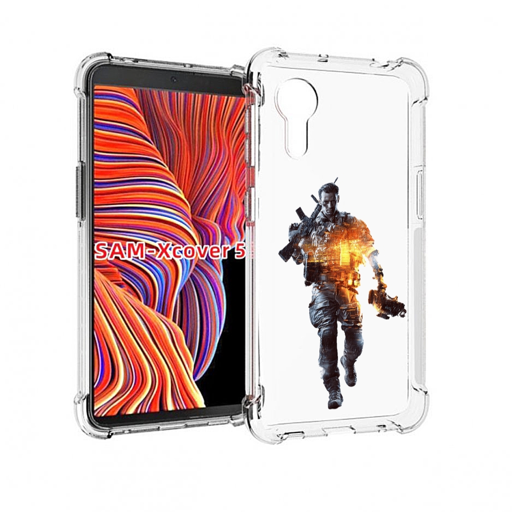 

Чехол MyPads Battlefield-4 мужской для Samsung Galaxy Xcover 5, Прозрачный, Tocco