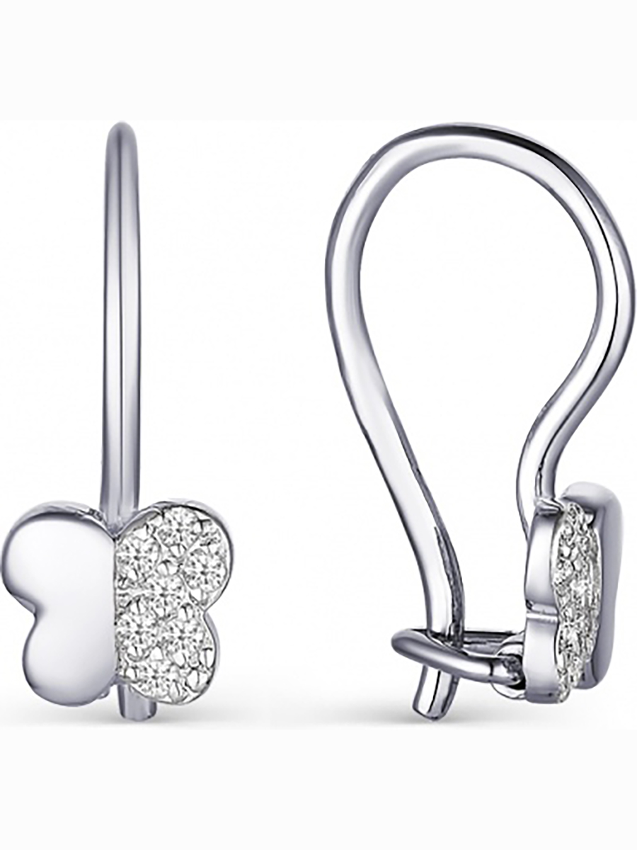 

Серьги Бабочки с 20 фианитами из серебра Вероника С630-1352, С630-1352