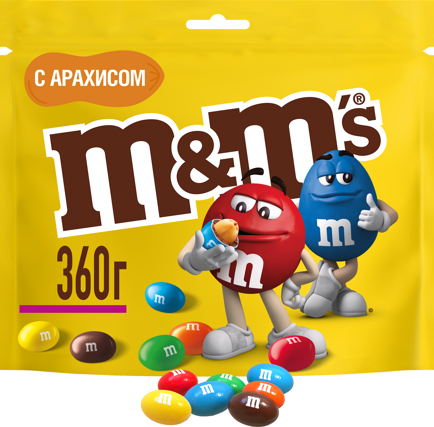 фото Драже m&m's с арахисом 360 г