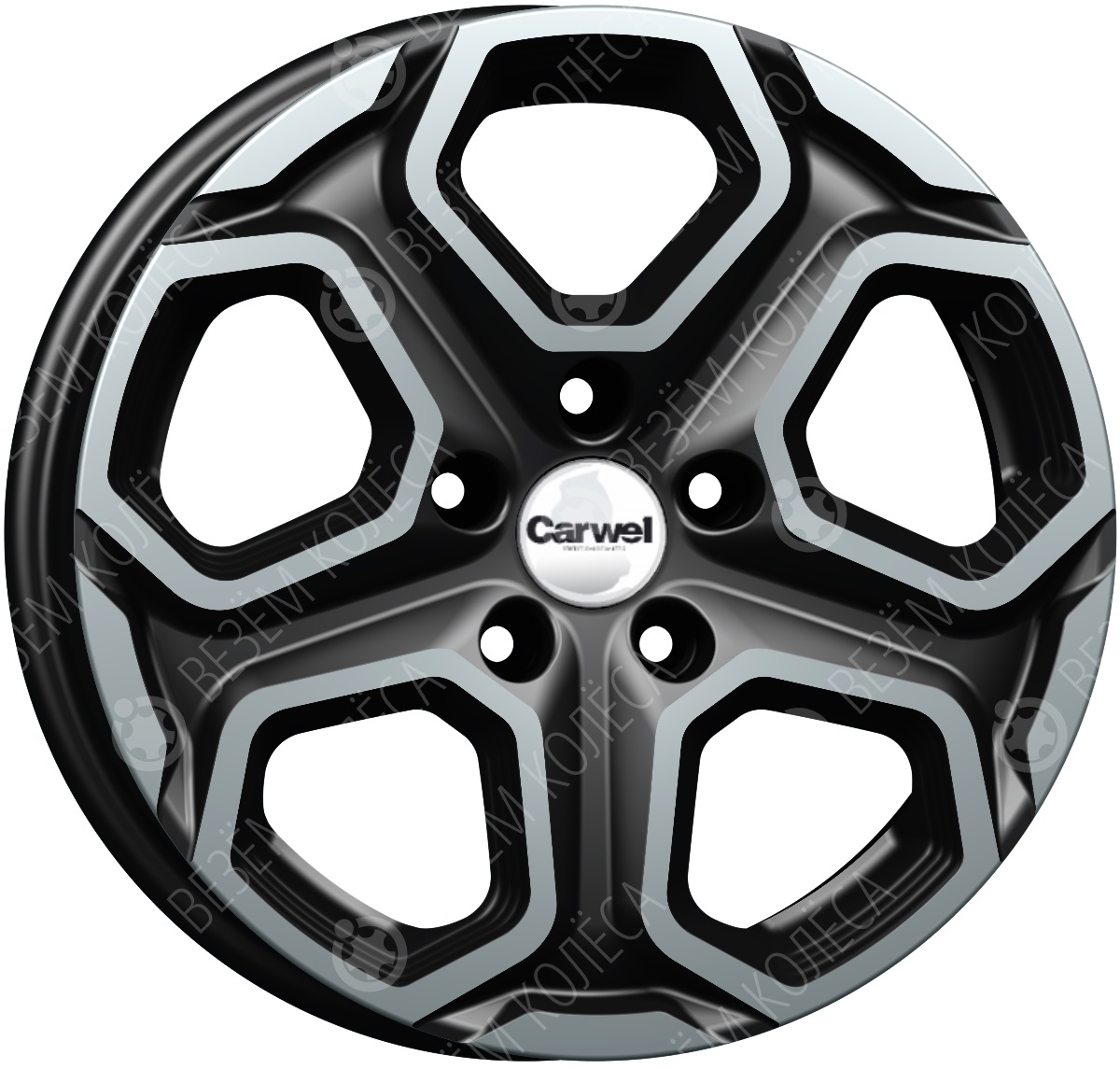 

Carwel Бала 241 (Qashqai) 6,5x16 5/114,3 Et40 D-66,1 Ab (Арт.27430) CARWEL арт. 27430