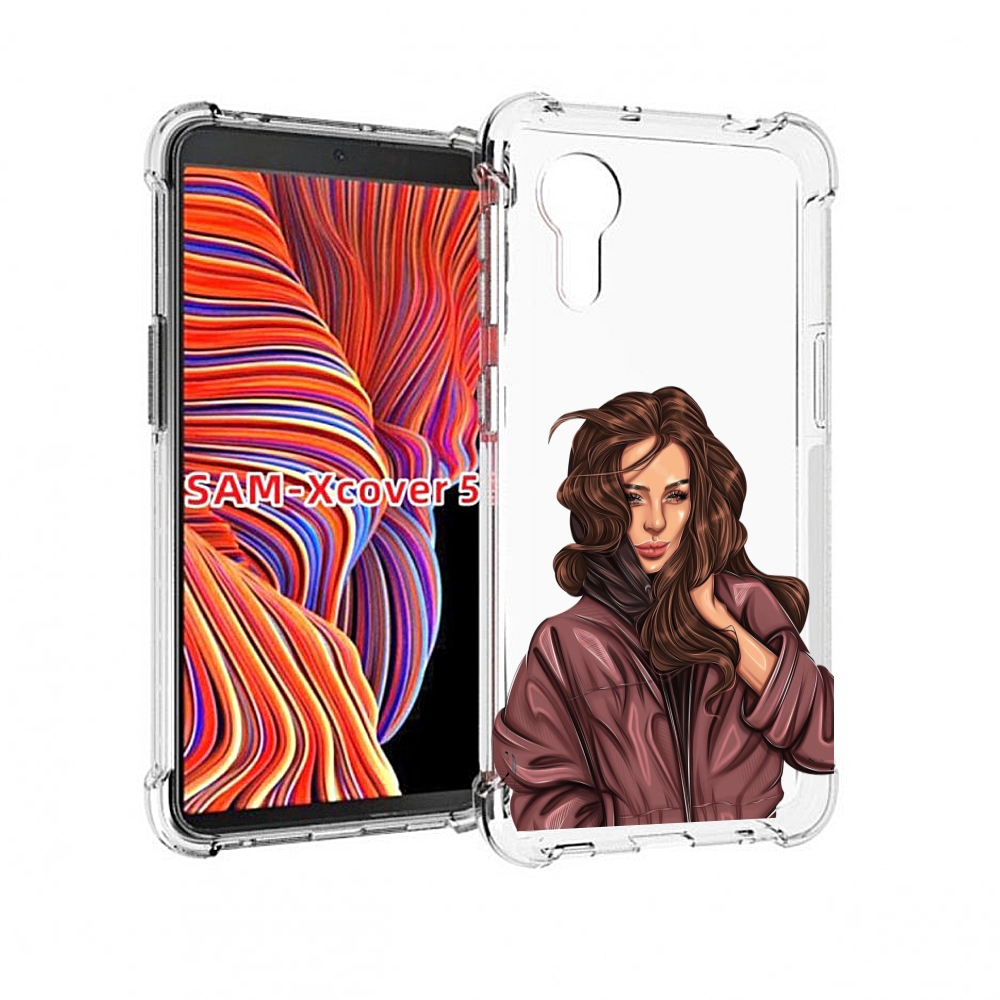 

Чехол MyPads Арт рисунок девушки для Samsung Galaxy Xcover 5, Прозрачный, Tocco