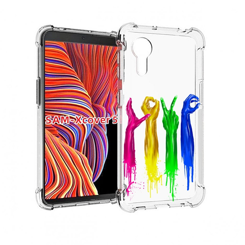 

Чехол MyPads яркие руки love для Samsung Galaxy Xcover 5, Прозрачный, Tocco