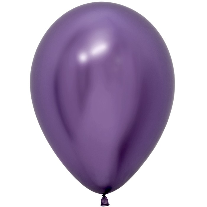 Шар латексный 12 Reflex, фиолетовый, хром, набор 50 шт. ручка шариковая parker jotter core victoria violet ct m корпус фиолетовый глянцевый хром синие чернила