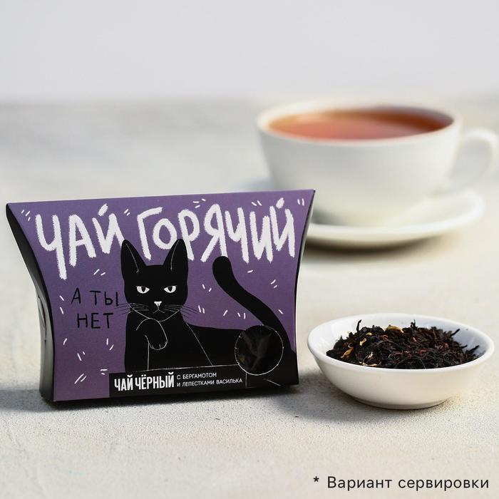 

Чай черный Злой кот, с бергамотом и лепестками василька, 20 г.